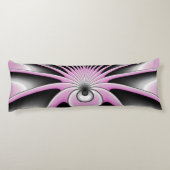 Modern Abstract Crazy Fractal Art Pattern Lichaamskussen (Achterkant)