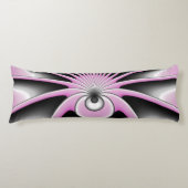 Modern Abstract Crazy Fractal Art Pattern Lichaamskussen (Voorkant)