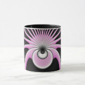 Modern Abstract Crazy Fractal Art Pattern Mok (Midden)