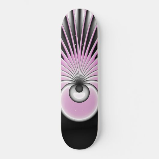 Modern Abstract Crazy Fractal Art Pattern Persoonlijk Skateboard (Voorkant)