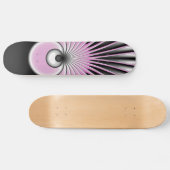 Modern Abstract Crazy Fractal Art Pattern Persoonlijk Skateboard (Horizontaal)