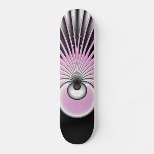 Modern Abstract Crazy Fractal Art Pattern Persoonlijk Skateboard (Voorkant)
