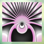 Modern Abstract Crazy Fractal Art Pattern Raamsticker (Vel 3)