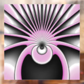 Modern Abstract Crazy Fractal Art Pattern Raamsticker (Vel 2)