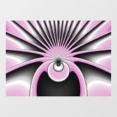 Modern Abstract Crazy Fractal Art Pattern Raamsticker (Vel)
