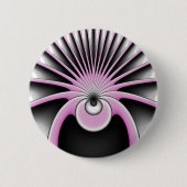 Modern Abstract Crazy Fractal Art Pattern Ronde Button 5,7 Cm (Voorkant)