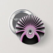 Modern Abstract Crazy Fractal Art Pattern Ronde Button 5,7 Cm (Voorkant /achterkant)
