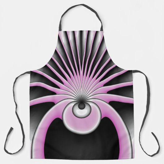 Modern Abstract Crazy Fractal Art Pattern Schort (Voorkant)