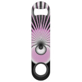 Modern Abstract Crazy Fractal Art Pattern Speed Flessenopener (Achterkant)