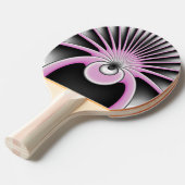 Modern Abstract Crazy Fractal Art Pattern Tafeltennisbatje (Voorkant Gekanteld)
