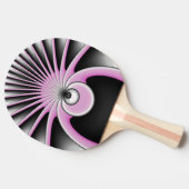 Modern Abstract Crazy Fractal Art Pattern Tafeltennisbatje (Zijkant)
