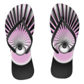Modern Abstract Crazy Fractal Art Pattern Teenslippers (Voetbed)