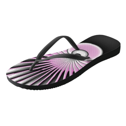 Modern Abstract Crazy Fractal Art Pattern Teenslippers (Schuin)