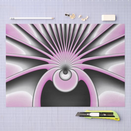 Modern Abstract Crazy Fractal Art Pattern Tissuepapier (Craft)