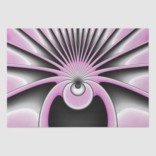 Modern Abstract Crazy Fractal Art Pattern Tissuepapier (Voorkant)