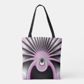 Modern Abstract Crazy Fractal Art Pattern Tote Bag (Achterkant)