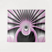 Modern Abstract Crazy Fractal Art Pattern Wandkleed (Voorkant (horizontaal))