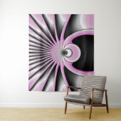 Modern Abstract Crazy Fractal Art Pattern Wandkleed (In situ)