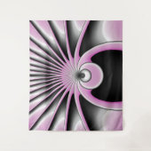 Modern Abstract Crazy Fractal Art Pattern Wandkleed (Voorkant)