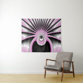 Modern Abstract Crazy Fractal Art Pattern Wandkleed (In Situ (horizontaal))