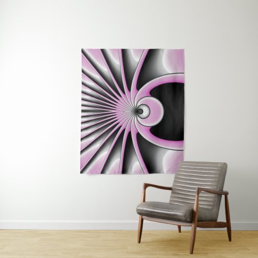 Modern Abstract Crazy Fractal Art Pattern Wandkleed (In situ)