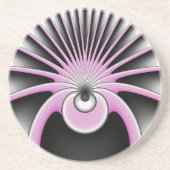 Modern Abstract Crazy Fractal Art Pattern Zandsteen Onderzetter (Voorkant)