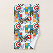 Modern abstract creatief multikleurig patroon bad handdoek (Handdoek)