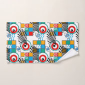 Modern abstract creatief multikleurig patroon bad handdoek (Handdoek)