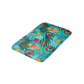 Modern abstract creatief multikleurig patroon badmat (Gekanteld)