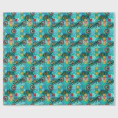 Modern abstract creatief multikleurig patroon cadeaupapier (Vlak)