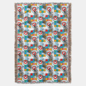 Modern abstract creatief multikleurig patroon deken (Voorkant Verticaal)