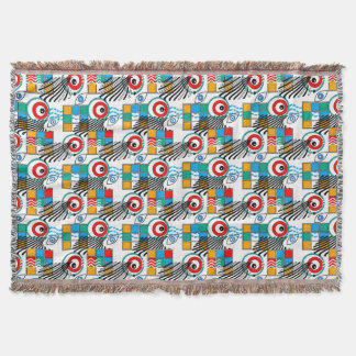 Modern abstract creatief multikleurig patroon deken