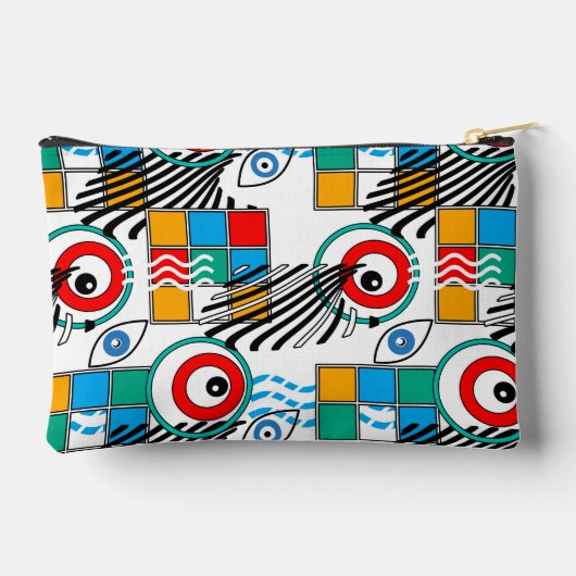 Modern abstract creatief multikleurig patroon etui (Achterkant)