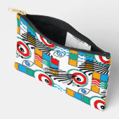 Modern abstract creatief multikleurig patroon etui (Open)