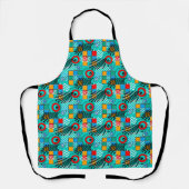 Modern abstract creatief multikleurig patroon schort (Voorkant)