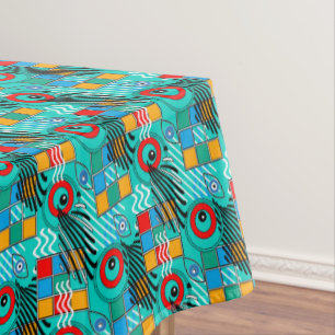 Modern abstract creatief multikleurig patroon tafelkleed