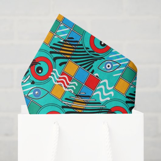 Modern abstract creatief multikleurig patroon tissuepapier (Cadeauzakje)