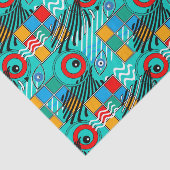 Modern abstract creatief multikleurig patroon tissuepapier (Detail)