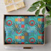 Modern abstract creatief multikleurig patroon tissuepapier (Geschenk)