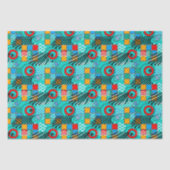 Modern abstract creatief multikleurig patroon tissuepapier (Voorkant)