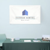 Modern Abstract Custom Home Logo Realtor Spandoek (Beurs)