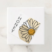 Modern Abstract Daisy Honey Apiary Hang Label (In situ)