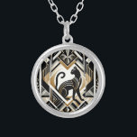 Modern Abstract Decoratief Cat Ketting<br><div class="desc">Mooi modern Abstract decoratief kat Ketting</div>