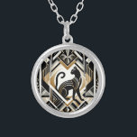 Modern Abstract Decoratief Cat Ketting<br><div class="desc">Mooi modern Abstract decoratief kat Ketting</div>