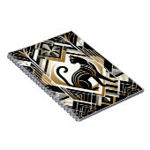 Modern Abstract Decoratief Cat Notitieboek (Rechterzijde)