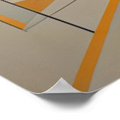 Modern Abstract Design Futurisme 3:2 Poster (Hoek)