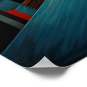 Modern Abstract Design Futurisme 3:2 Poster (Hoek)