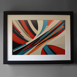 Modern Abstract Design Futurisme 3:2 Poster
