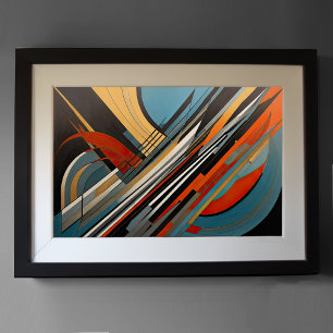 Modern Abstract Design Futurisme 3:2 Poster