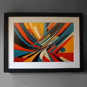 Modern Abstract Design Futurisme 3:2 Poster
